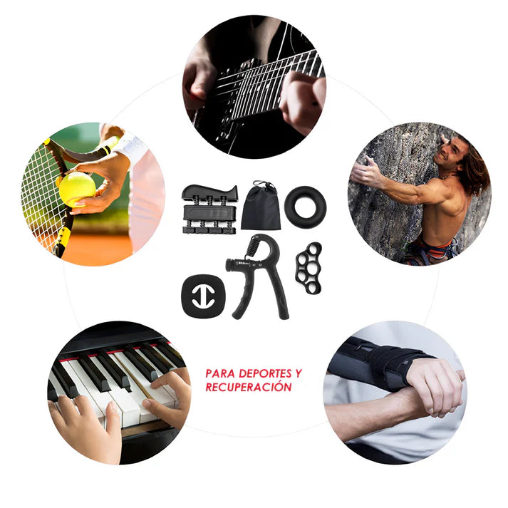 Kit Hand Grip Dedos Mano Muñeca Brazo