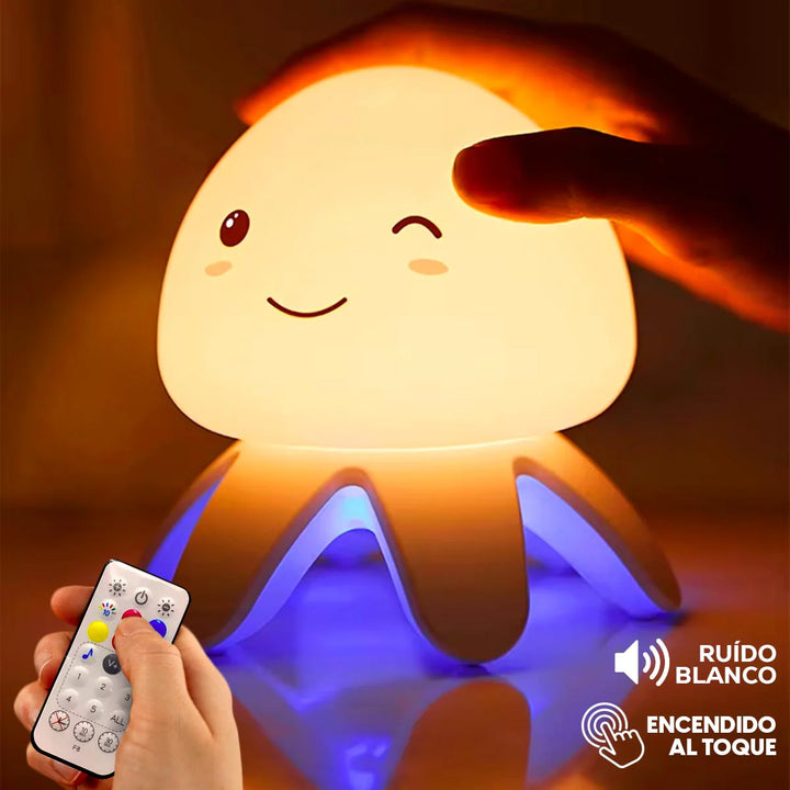 Lámpara de silicona con música de medusa