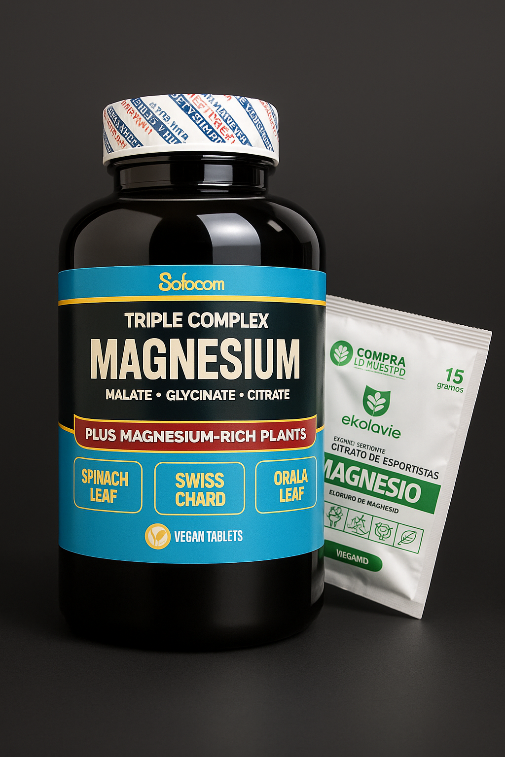 Magnesio Americano 60 cápsulas + Sachet Cloruro – Energía y Bienestar