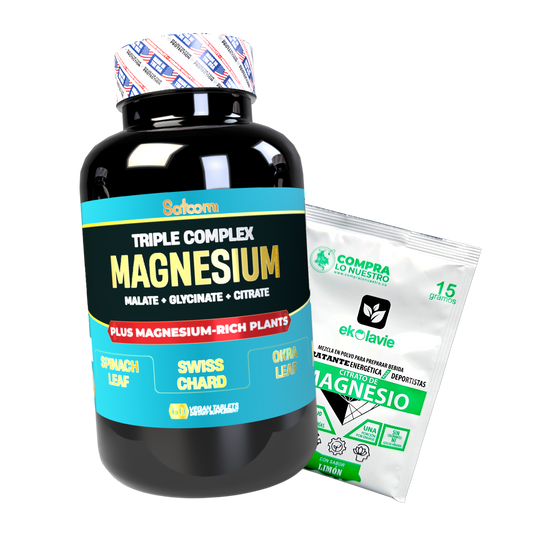 Magnesio Americano 60 cápsulas + Sachet Cloruro – Energía y Bienestar